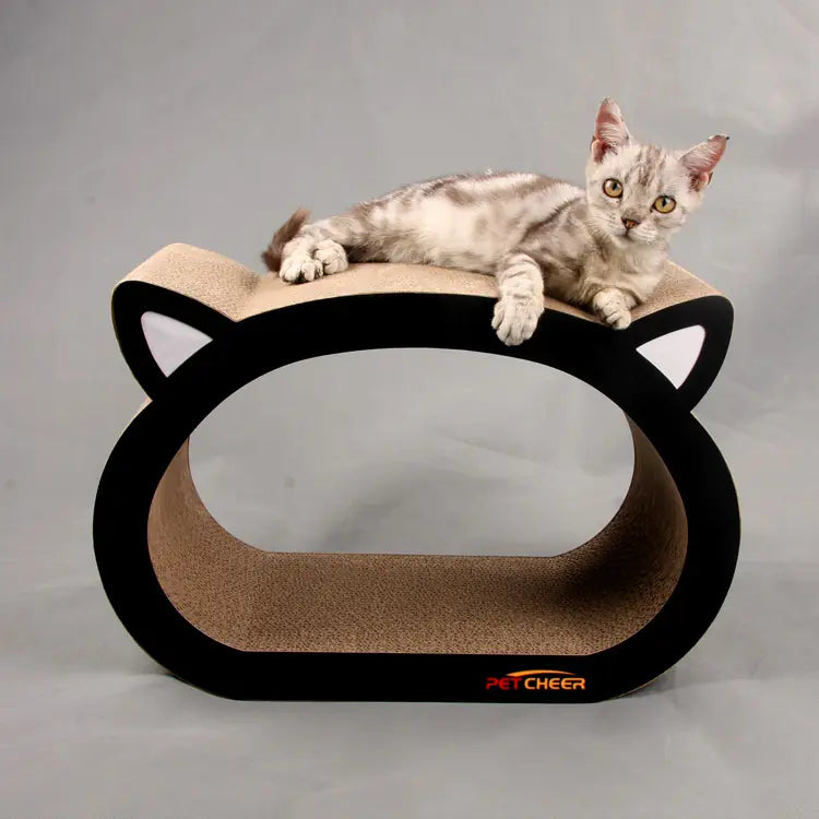 Cat Scratching Board – Durable Petcheer Cat Head Design for Healthy Claws & Happy Play
