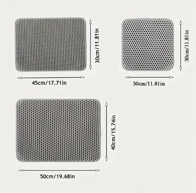 Premium Cat Mat for Litter Control, Comfort & Easy Cleaning