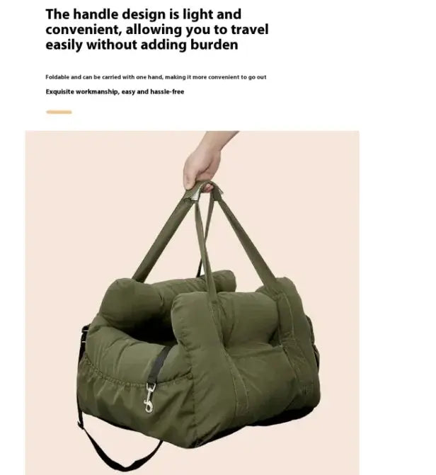 Paw Secure Deluxe Pet Car Seat Booster for Dogs & Cats – Travel Safety & Comfort