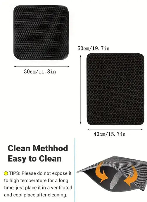 Premium Cat Mat for Litter Control, Comfort & Easy Cleaning