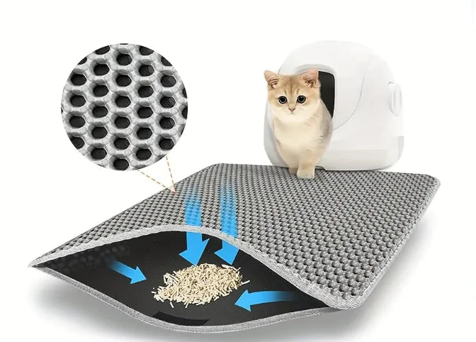 Premium Cat Mat for Litter Control, Comfort & Easy Cleaning