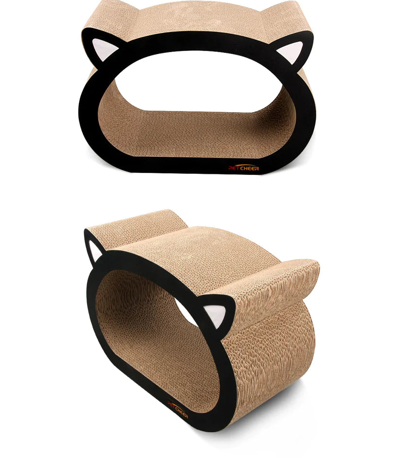 Cat Scratching Board – Durable Petcheer Cat Head Design for Healthy Claws & Happy Play
