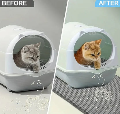 Easy to Clean Cat Mat – Perfect for Litter Boxes and Lounging
