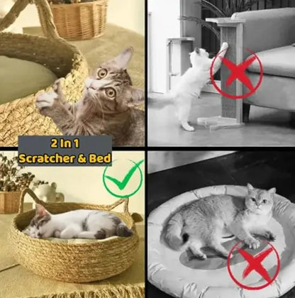 Eco-friendly Handmade Pet House for small dogs and cats, perfect for lounging, napping, and stylish décor