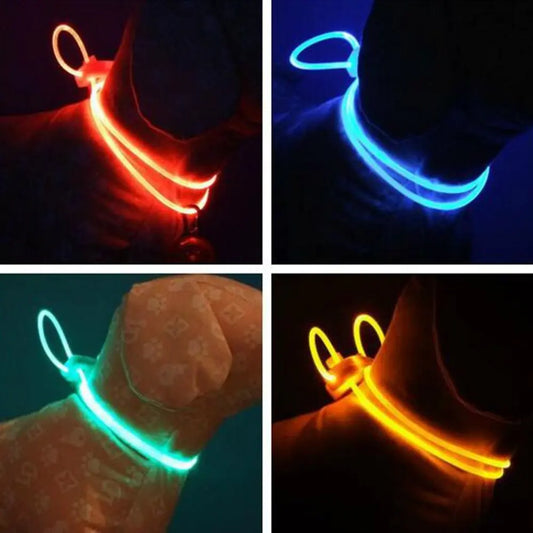 Luminous Dog Strap Pendant Collar – Stylish, Safe & Lightweight for Night Walks
