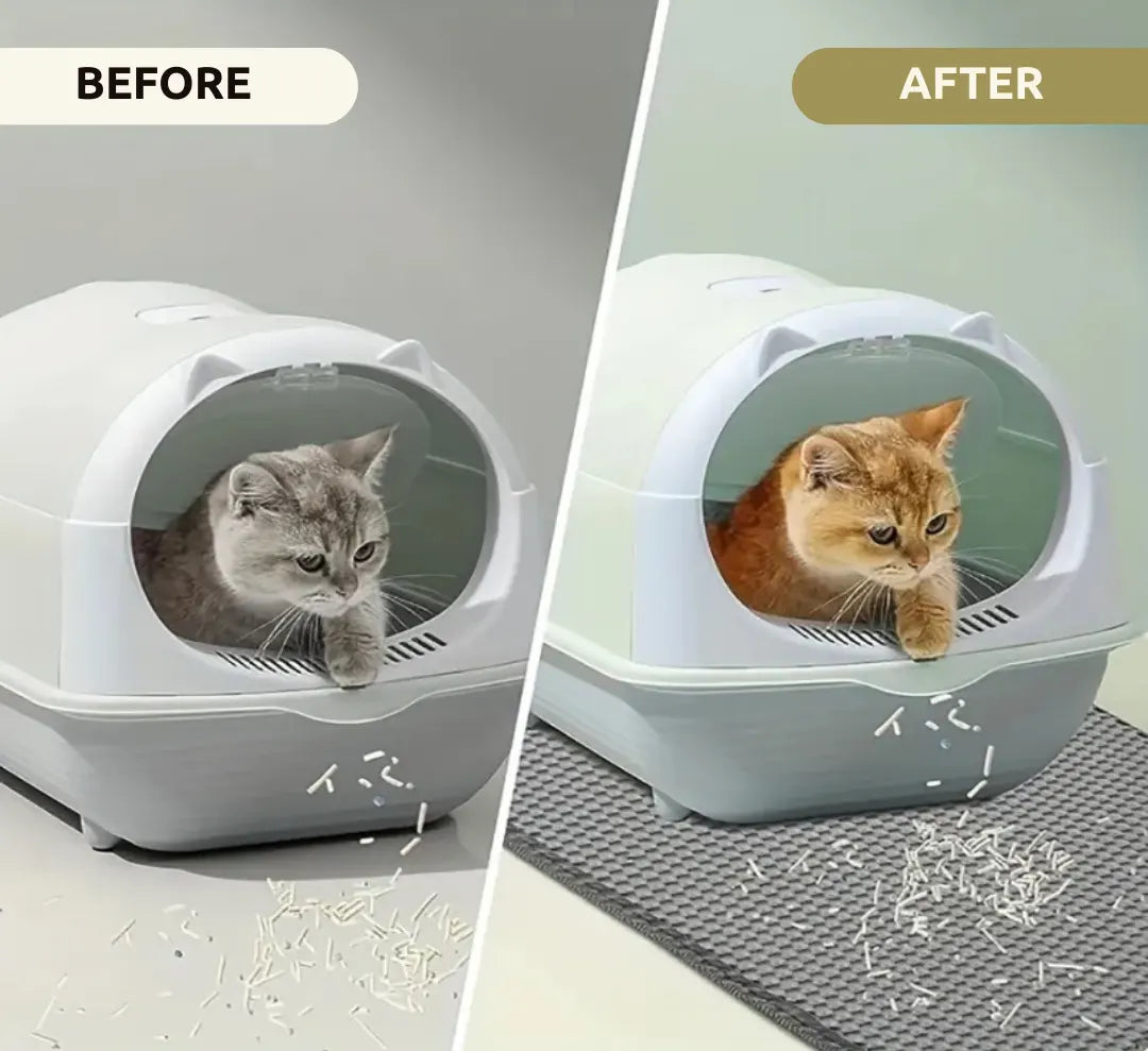 Premium Cat Mat for Litter Control, Comfort & Easy Cleaning