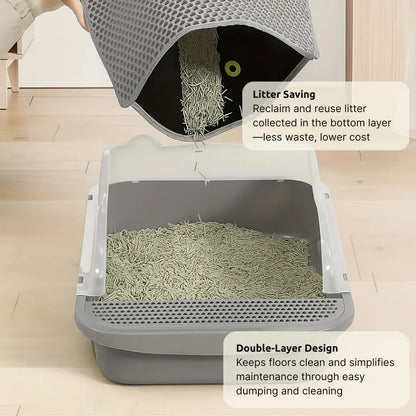 Premium Cat Mat for Litter Control, Comfort & Easy Cleaning