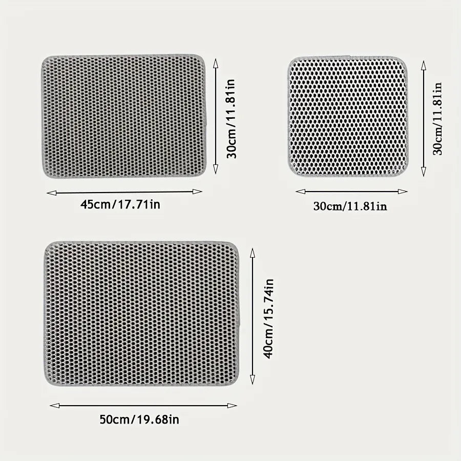 Premium Cat Mat for Litter Control, Comfort & Easy Cleaning