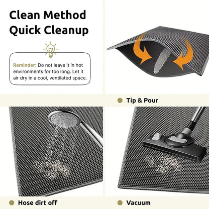 Premium Cat Mat for Litter Control, Comfort & Easy Cleaning