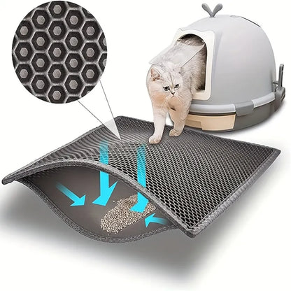 Premium Cat Mat for Litter Control, Comfort & Easy Cleaning