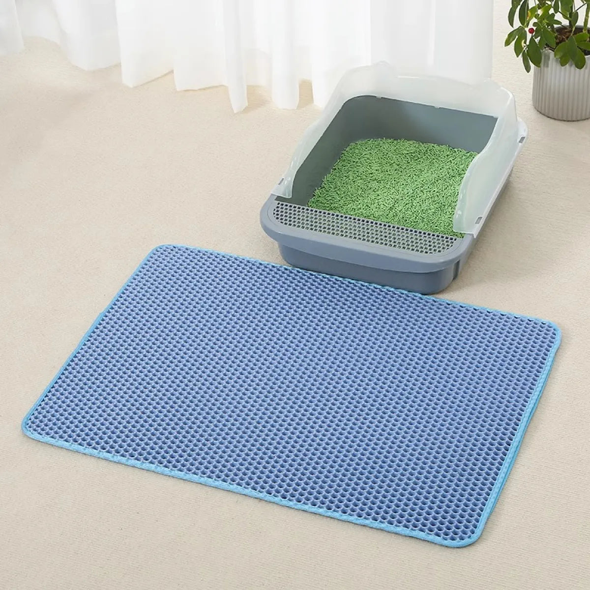 Premium Cat Mat for Litter Control, Comfort & Easy Cleaning