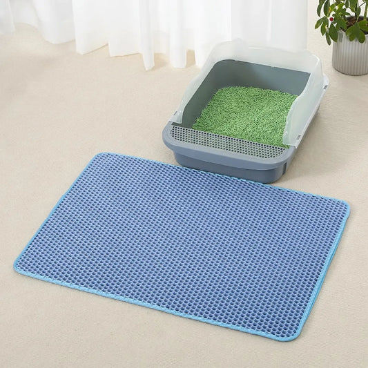 Premium Cat Mat for Litter Control, Comfort & Easy Cleaning