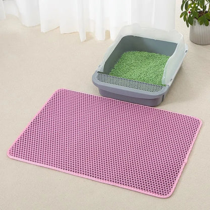 Premium Cat Mat for Litter Control, Comfort & Easy Cleaning