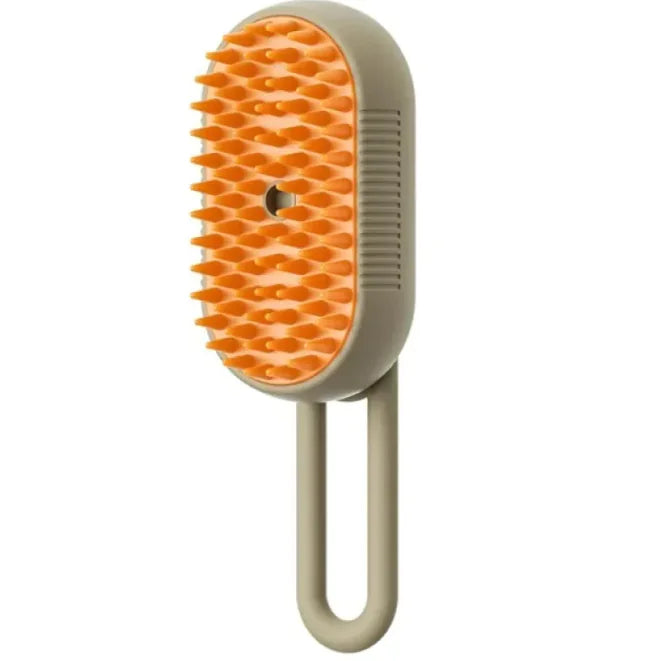 3-in-1 Electric Steam Brush for Cats & Dogs – Groom, De-shed & Massage - FurFresh™