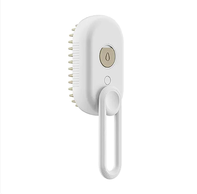 3-in-1 Electric Steam Brush for Cats & Dogs – Groom, De-shed & Massage - FurFresh™