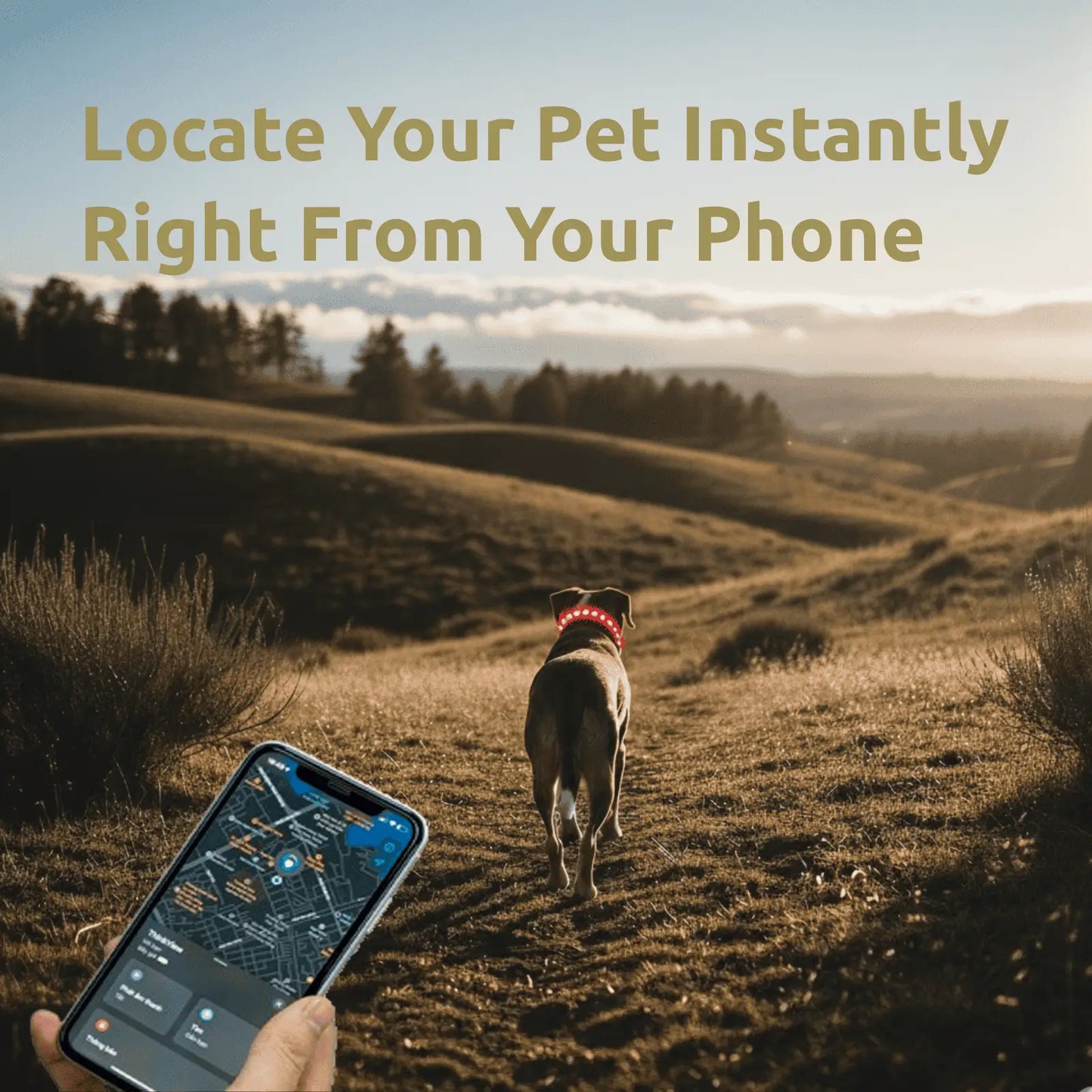 Luminous LED AirTag Dog Collar