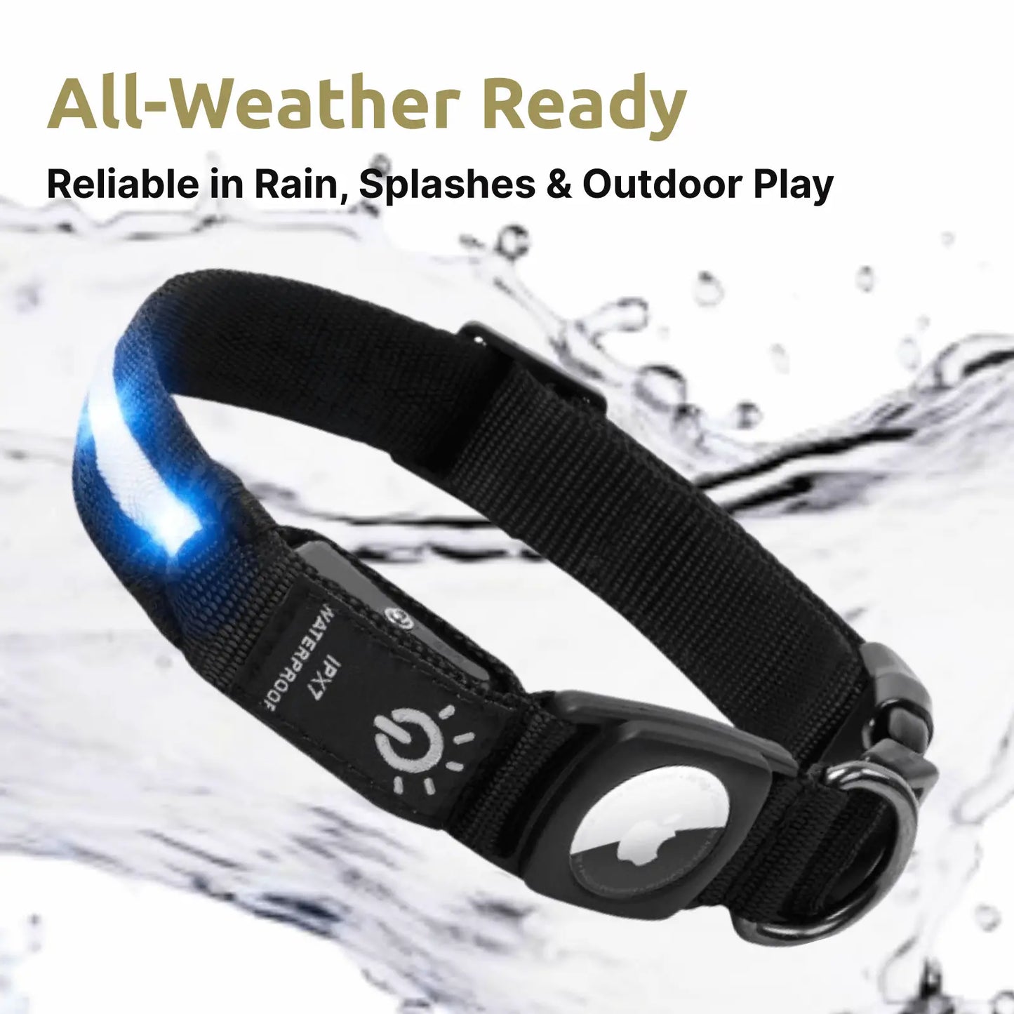 Luminous LED AirTag Dog Collar