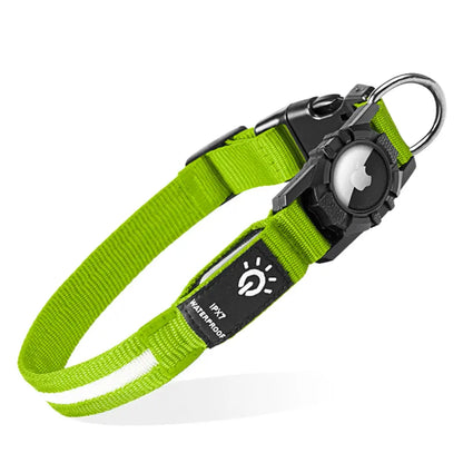 Luminous LED AirTag Dog Collar